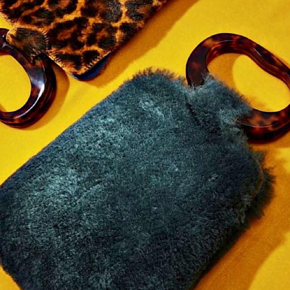 NWT Edie Parker Shearling Grab Bag Tote